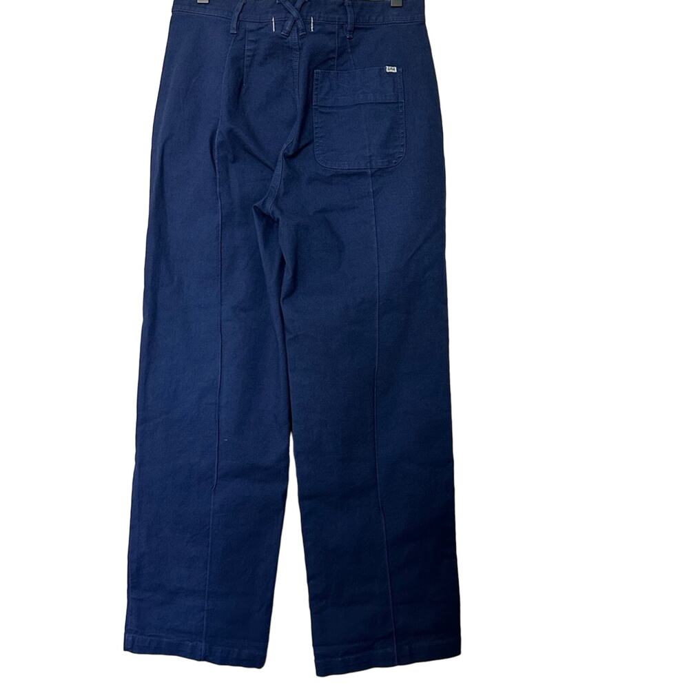 Alex Mill Trousers Womens 4 Blue Twill Pants Cotton Straight Leg Casual - Picture 7 of 7